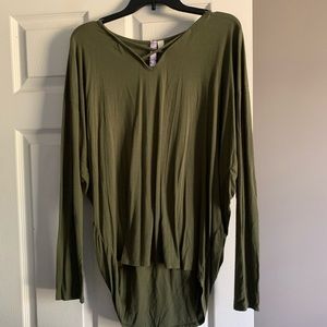 olive green shirt